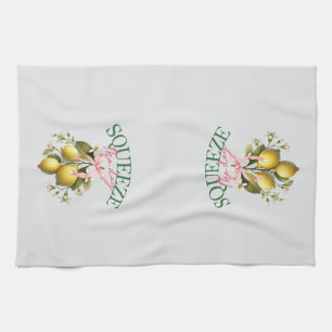 Linge De Cuisine Squeeze Day Vintage Lemon Botanical
