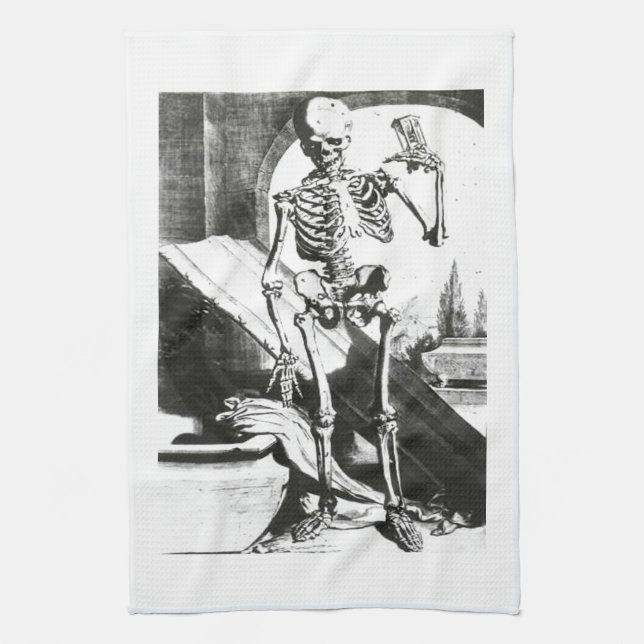 Linge De Cuisine Squelette d'Anatomia Humani Corporis (Vertical)