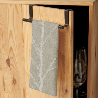 Linge De Cuisine Squelette en feuilles naturelles chic de chou beig
