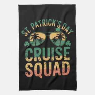 Linge De Cuisine St Patrick's Day Cruise Squad Amusant Famille Matc