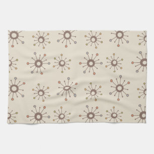Linge De Cuisine Starburts Atomique Nature Tons Terre
