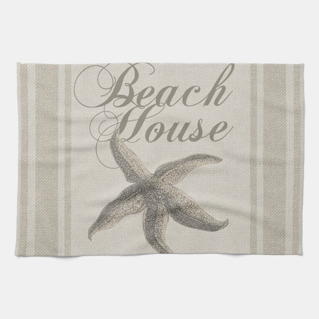 Linge De Cuisine Starfish Beach House Plage Côté Côte (Horizontal)