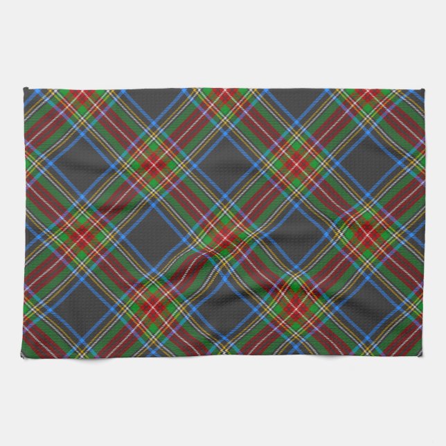Linge De Cuisine Stewart Stuart Clan Tartan Plaid (Horizontal)