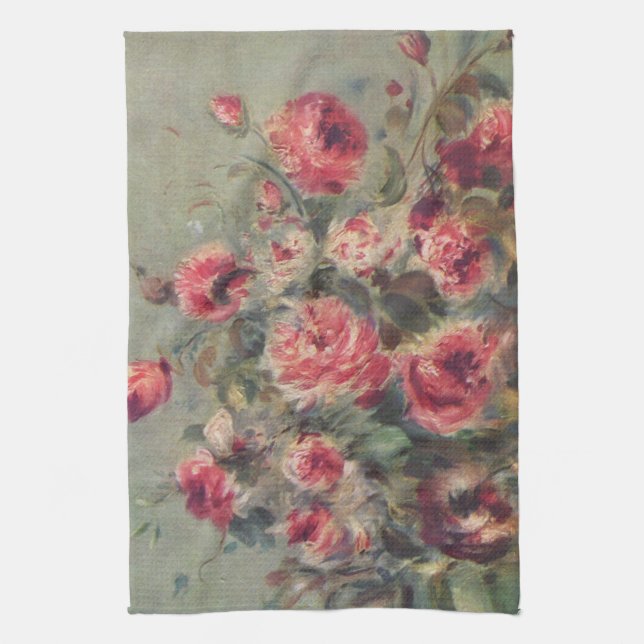 Linge De Cuisine Still Life, Roses de Vargemont | Renoir (Vertical)