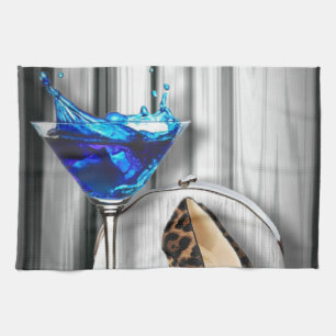 Linge De Cuisine stilletos de fille de cocktail de martini de