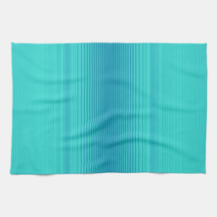 Linge De Cuisine Stripes - Aqua Turquoise Cyan Blue