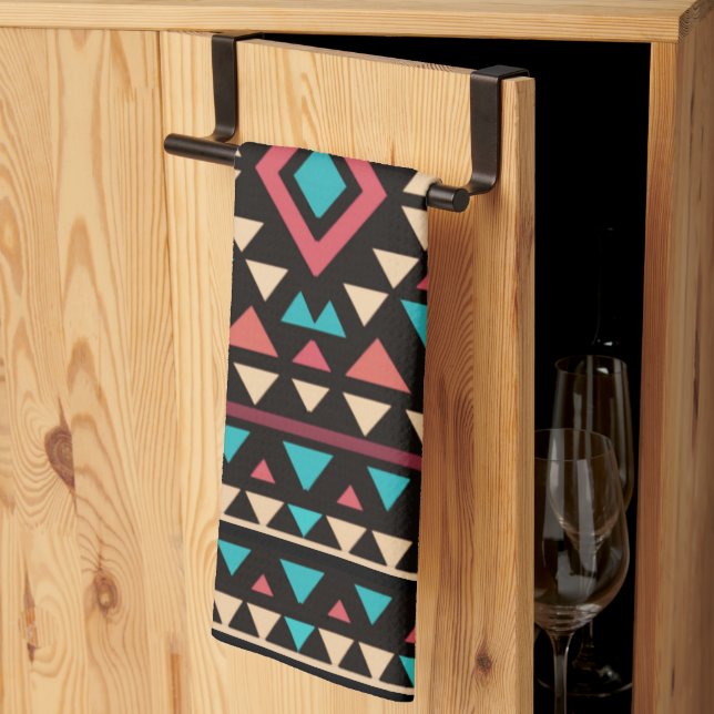 Linge De Cuisine Style géométrique moderne du Sud-Ouest  (Pliage en tiers)