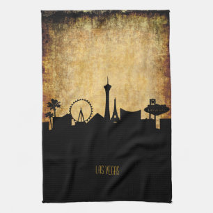 Linge De Cuisine Style grunge vintage de l'horizon   de Las Vegas