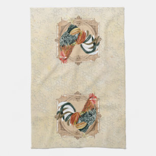Linge De Cuisine Style vintage Pays Français Rustique Barne Rooster