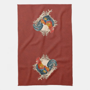 Linge De Cuisine Style vintage Pays Français Rustique Barne Rooster