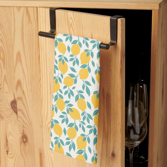 Linge De Cuisine Sucré Branches de citron Motif (Pliage en tiers)
