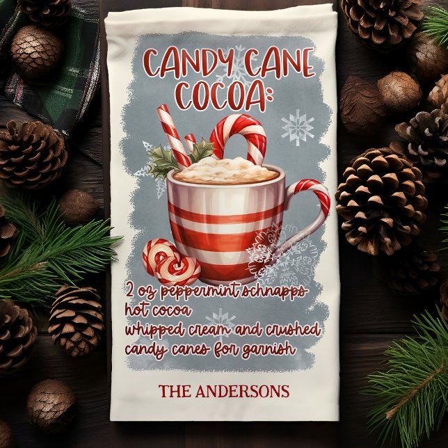 Linge De Cuisine Sucre de canne cacao Cocktail de Noël Recette pers (Créateur téléchargé)