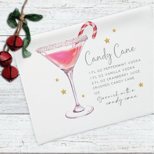 Linge De Cuisine Sucre de canne Martini Boire Noël Recette (Créateur téléchargé)