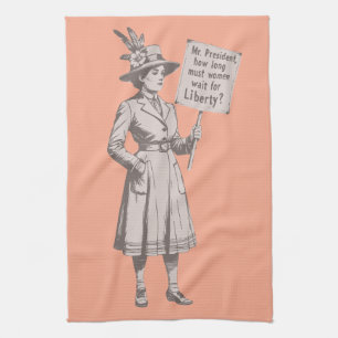 Linge De Cuisine Suffragette vintage, Monsieur le Président, quelle