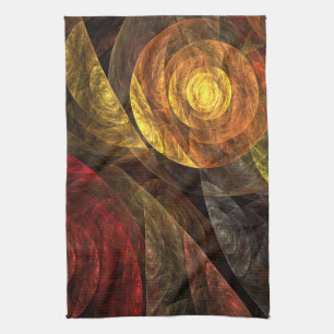 Linge De Cuisine Sun Flower Floral Moderne Art Motif Abstrait