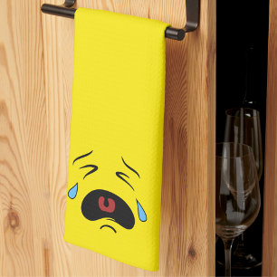 Linge De Cuisine Super triste visage de Pleure Emoji