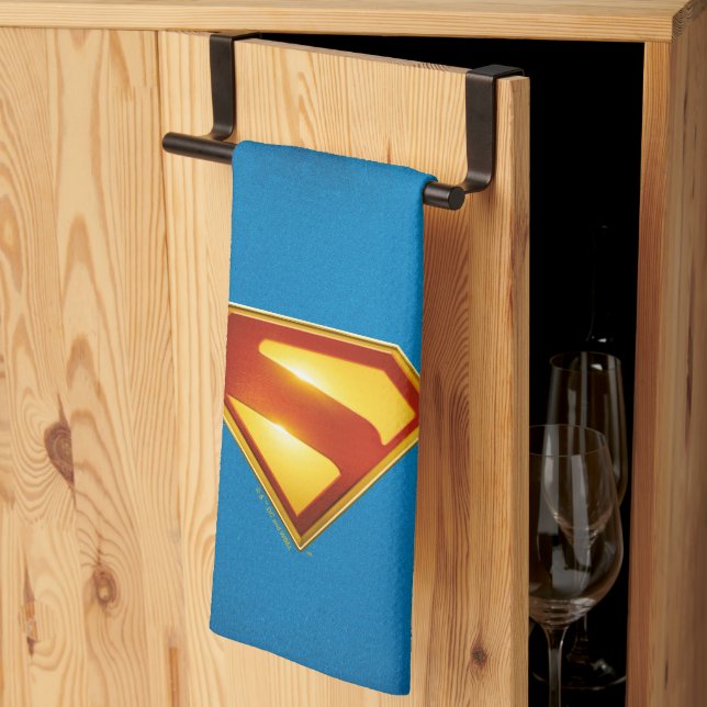 Linge De Cuisine Superman Golden S Shield brillance (Pliage en tiers)