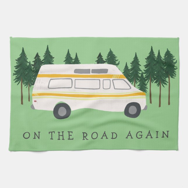 Linge De Cuisine SUR LA ROUTE DE NOUVEAU Camping Camping RVing Tree (Horizontal)