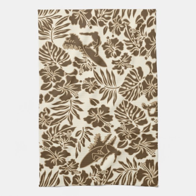 Linge De Cuisine Surf Pareau Hawaiian Kitchen Towne (Vertical)