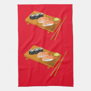Linge De Cuisine Sushi cuisine japonaise mignonne