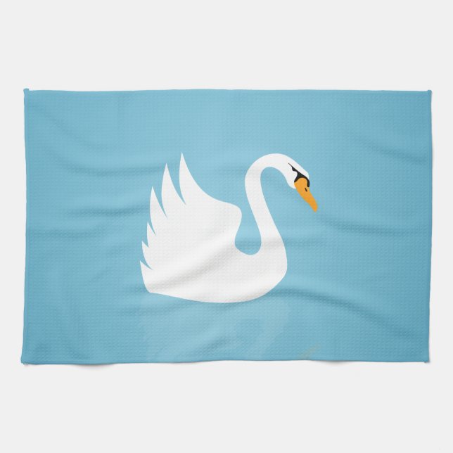 Linge De Cuisine Swan (Horizontal)