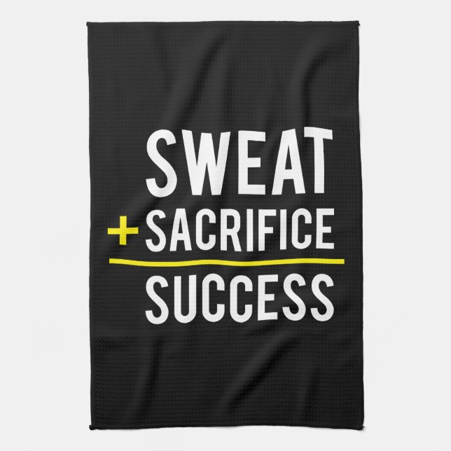 Linge De Cuisine Sweat Plus Sacrifice équivaut à la réussite - Insp (Vertical)
