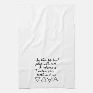 Linge De Cuisine Symbole d'incantation païenne de sorcière de cuisi