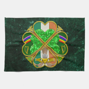 Linge De Cuisine Symbole du patrimoine du trèfle celtique Inspiré d