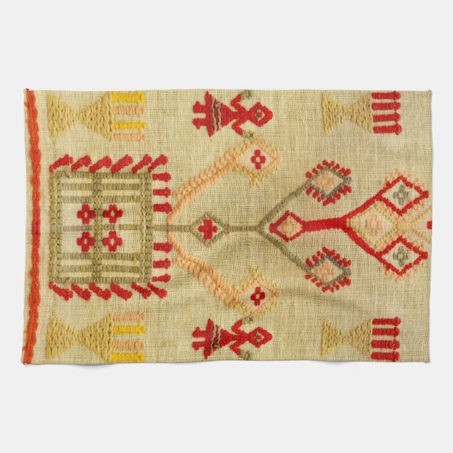 Linge De Cuisine symbole ethnique traditionnel de Grec de motif de (Horizontal)