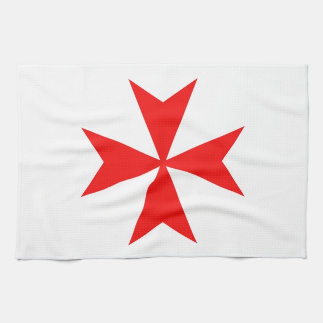 Linge De Cuisine symbole templar de religion de Croix-Rouge de (Horizontal)