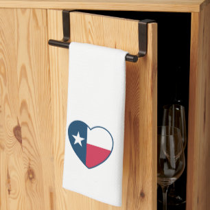 Linge De Cuisine Symboles du Texas, Texas Drapeau, Coeur