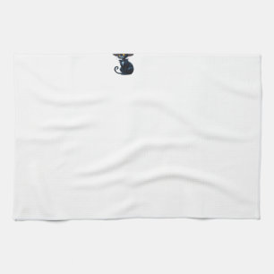 Linge De Cuisine T-Shir Classique Scène de Chat Halloween Sorcière