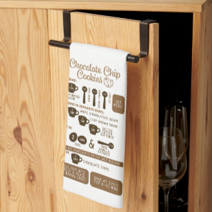 Linge De Cuisine Tablier de cuisine avec recette de cookies aux pép