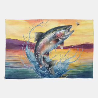 Linge De Cuisine Tablier de cuisine coloré pour la pêche à la truit
