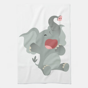 Linge De Cuisine Tablier de cuisine éléphant de dessin animé mignon