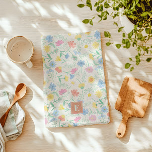 Linge De Cuisine Tablier de cuisine floral à motif de fleurs sauvag