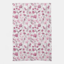 Tablier de cuisine Joyeuse Flore - Rose