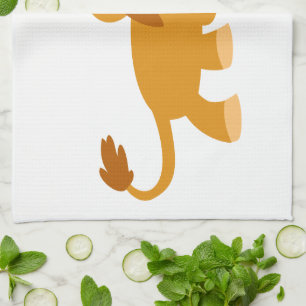 Linge De Cuisine Tablier de cuisine lion de dessin animé mignon int