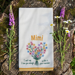 Linge De Cuisine Tablier de cuisine Love You Reminder - Bouquet (Ja