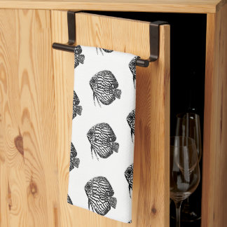Linge De Cuisine Tablier de cuisine monochrome Poisson