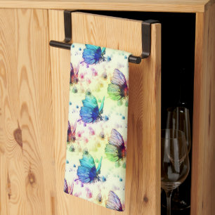 Linge De Cuisine Tablier de cuisine Papillons à l'aquarelle