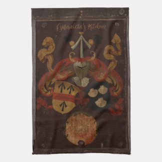 Linge De Cuisine Tablier de cuisine vintage avec nom de famille et 