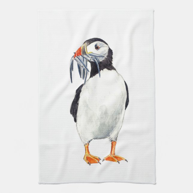 Linge De Cuisine Tablier de Puffin (Vertical)