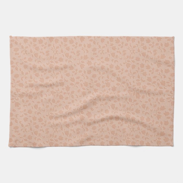 Linge De Cuisine Tablier d'impression tout-en-plan à fleurs orange  (Horizontal)