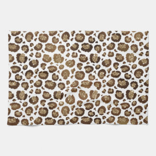 Linge De Cuisine Taches de léopard Animaux sauvages Safari paillett