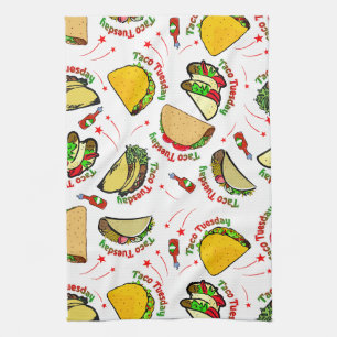 Linge De Cuisine Taco mardi Tacos dur et doux et sauce chaude