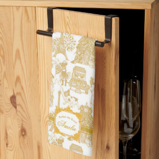 LINGE DE CUISINE TAPIS DE CUISINE TOILE DE JOUY CHIEN BOULEDOGUE FR