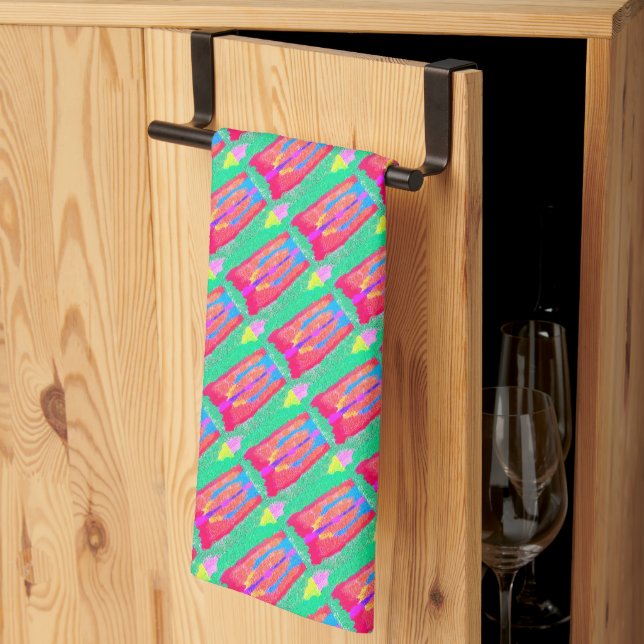 Linge De Cuisine Tapis et chiffons Art pur abstrait suprême (Pliage en tiers)