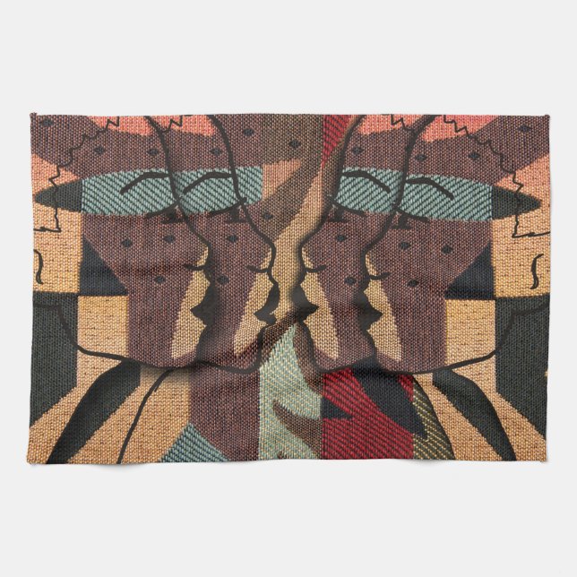 Linge De Cuisine Tapisserie africaine (Horizontal)