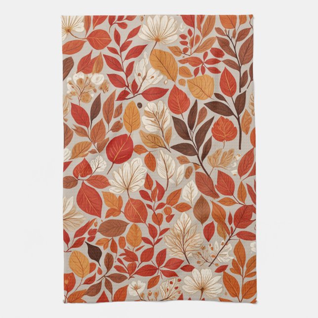 Linge De Cuisine Tapisserie d'automne (Vertical)